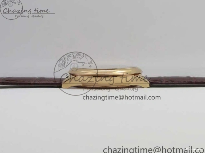 0422 De Ville Prestige Real PR RG ZF 1:1 Best Edition White Dial on Brown Leather Strap MIYOTA HighPerformance 7939